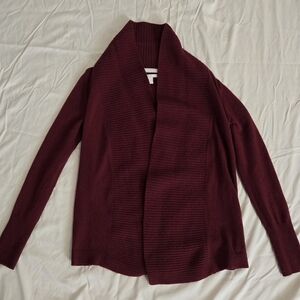 Banana Republic Deep Red Cardigan Sweater